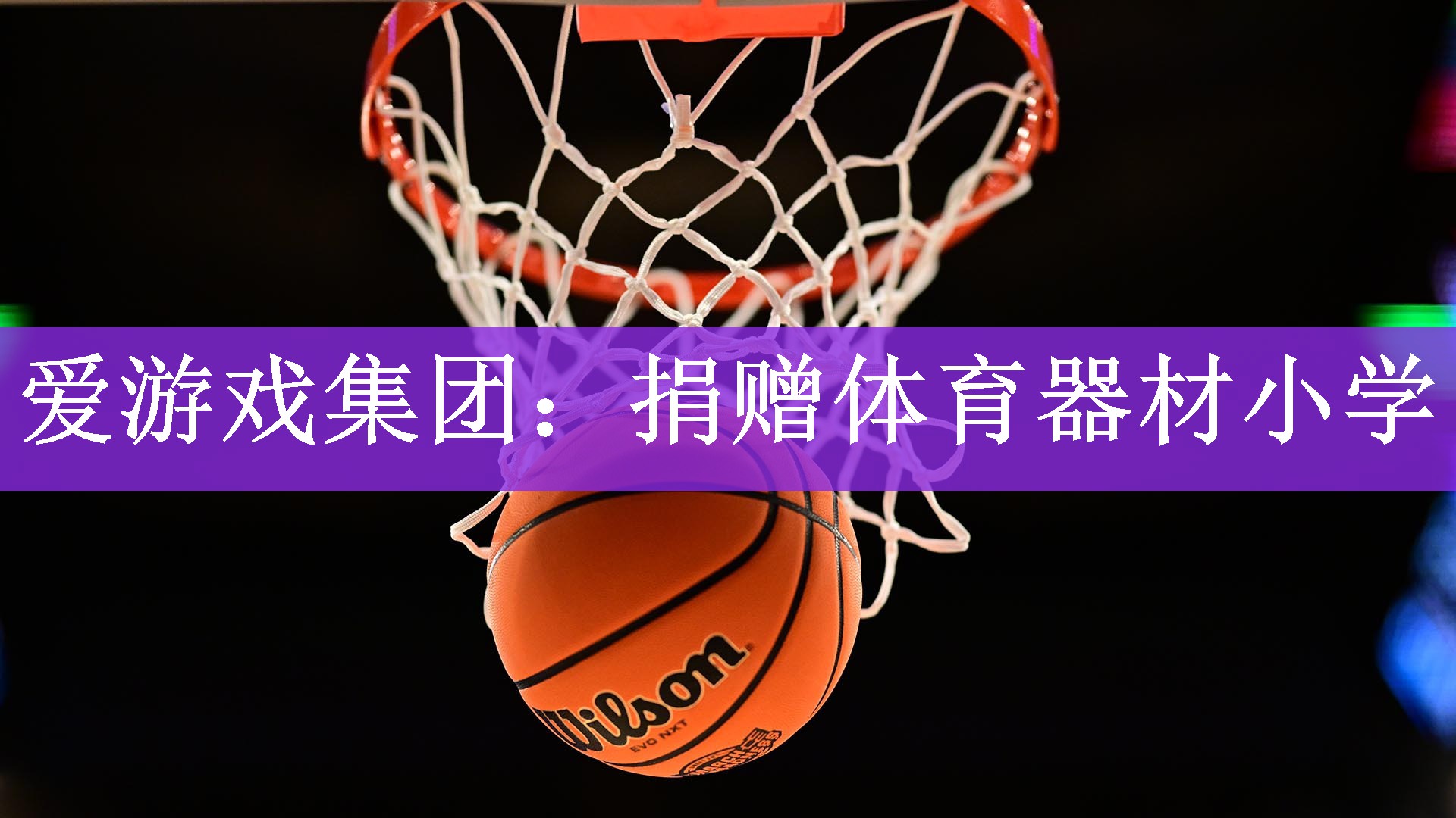 <strong>爱游戏集团：捐赠体育器材小学</strong>
