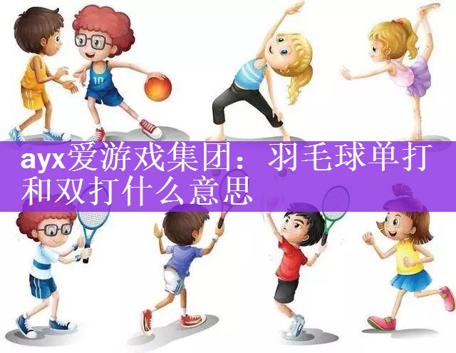 ayx爱游戏集团：羽毛球单打和双打什么意思