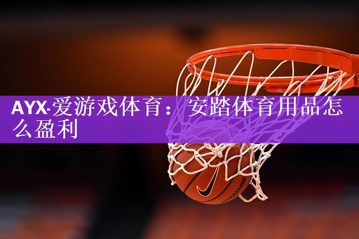 安踏体育用品怎么盈利