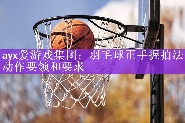 羽毛球正手握拍法动作要领和要求